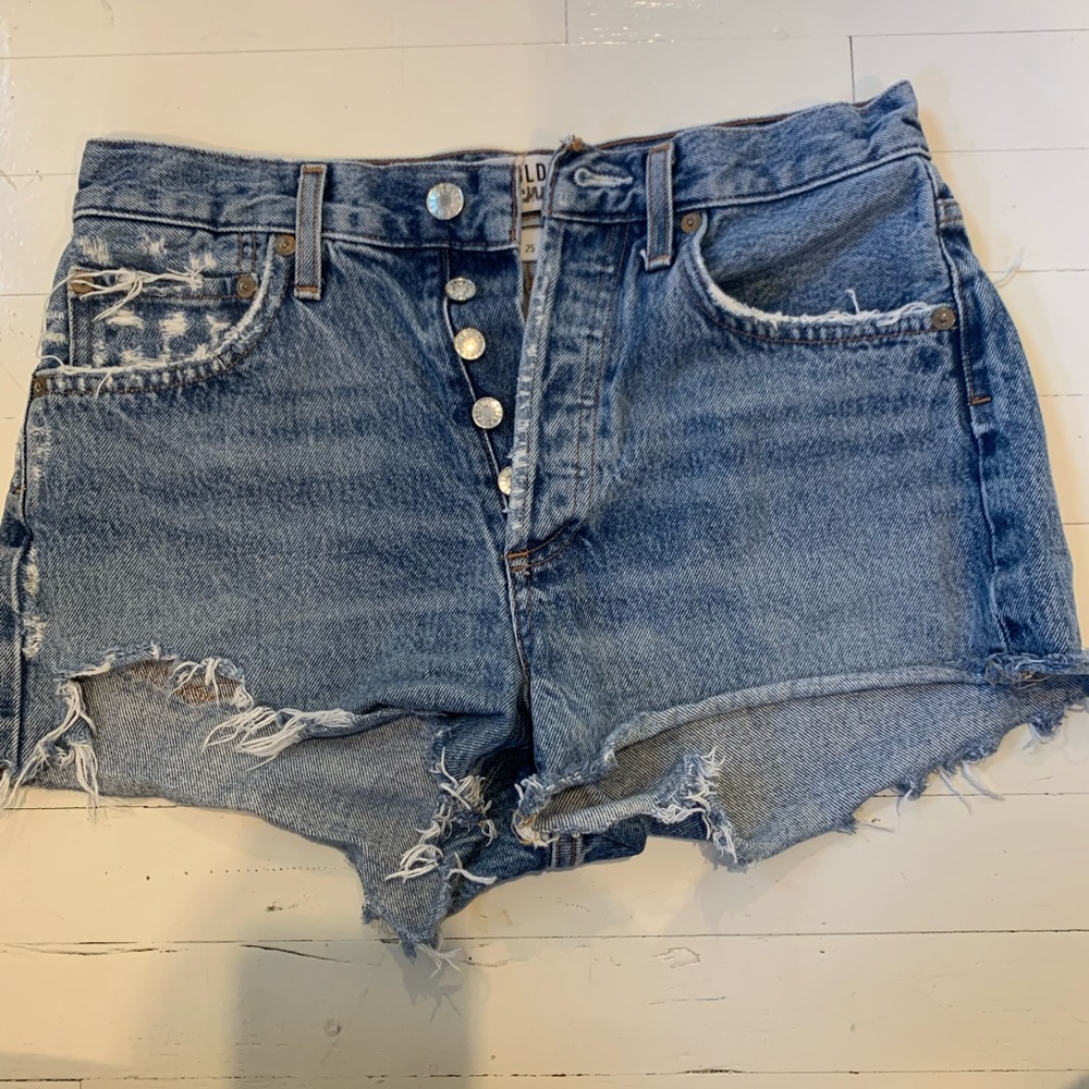 AGOLDE denim cutoff jean shorts. Size 25